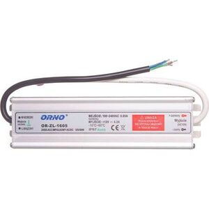 Orno Zasilacz do oświetlenia LED 90-265V AC/12V DC 50W IP67 (OR-ZL-1605) 3378858 5901752482777