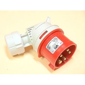 PCE Wtyczka przenośna kątowa 16A 5P 400V czerwona IP44 TWIST (8015-6) 3379169 5907711100225