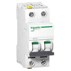 Schneider Electric Wyłącznik nadprądowy 2P B 20A 6kA AC iC60N-B20-2 (A9F03220) 3383035 3606480439827