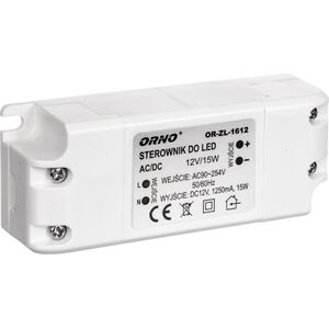 Orno Zasilacz LED 12V DC 15W 1,25A IP20 (OR-ZL-1612) 3383958 5901752486829
