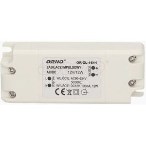 Orno Zasilacz LED 12V DC 12W 1A IP20 (OR-ZL-1611) 3383959 5901752486812