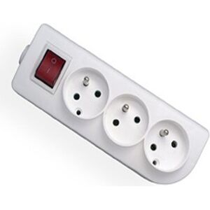 Elgotech Rozgałęźnik do przedłużacza z wyłącznikiem 3-gniazda z/u biały GN-30W 3386593 5902694142309