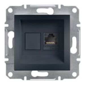 Schneider Electric Gniazdo komputerowe Asfora kat. 6 UTP bez ramki antracyt (EPH4700171) 3397325 3606480729775