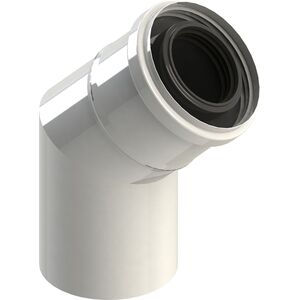Concept Kolano powietrzno-spalinowe PP 45° 80 / 125mm (F90618080/125) 3410964 5902753174050