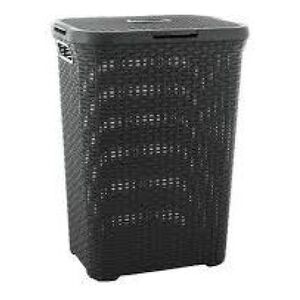 Kosz na pranie Curver Natural Style 40L antracyt (46796) 3414070 3253920709011