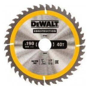 Dewalt Piła tarczowa 190x30mmx40z - DT1945-QZ 4084885 5035048095621