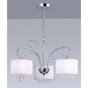 Lampa wisząca Italux Span retro klasyczna chrom  (MDM1583/3 WH) 4107498 5900644346098