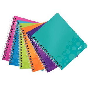 Leitz Kołonotes kratka, A5, PP, Zielony (46410064) 4160004 4002432107865