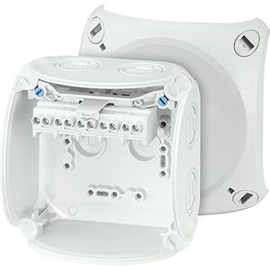 Helsen Puszka natynkowa odgałęźna szara IP65 B/Z 104x104x70 (KF0404G) 4177131 4012591121770