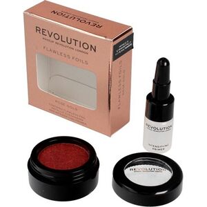 Makeup Revolution Flawless Foils Metaliczny cień do powiek + baza Rose Gold 4654552 5057566021104