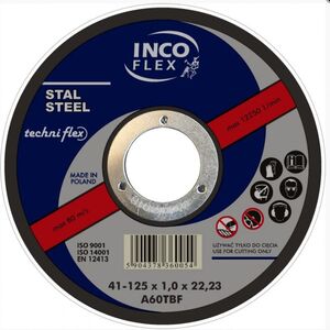Techniflex Tarcza do szlifowania metalu 230 x 6,0 x 22,2mm (IFM27-230-6.0-22A24S) 4759669 5904378360023