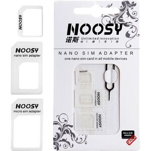 GSM City ADAPTER KARTY SIM MICRO SIM NANO SIM 3W1 + KLUCZYK BIAŁY 4894618 758399853898