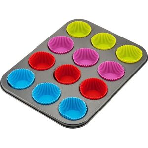 KingHoff FORMA DO MUFFINEK Z WKŁADAMI SILIKONOWYMI KINGHOFF KH-4188 4907817 5908287241886