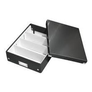 Leitz PUDŁO Z PRZEGRÓDKAMI CLICK&STORE ŚREDNIE CZARNE 4915431 4002432105199