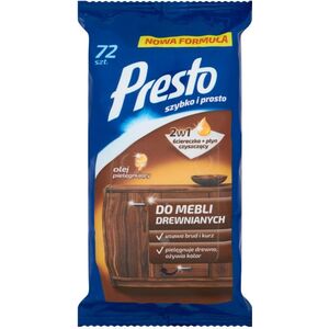 Presto Ściereczki nawilżane do czyszczenia mebli 72szt. (5900095011484) 5037035 5900095011484