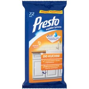 Presto Ściereczki nawilżane do czyszczenia kuchni 72 sztuki (5100241) 5037038 5900095011453