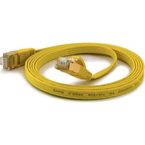 Wantec Wantec flates CAT6A FTP Patch Cable - 0,25 m - Cat6a - F/UTP (FTP) - RJ- 45 - RJ- 45 - yellow (7059) 5274968 4250367770597