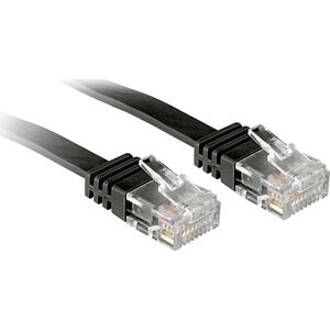 Lindy Patchkabel Cat6 Flachband ungeschirmt schwarz 1.00m (47521) 5285747 4002888475211