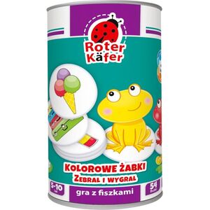 Roter Kafer GRA EDUKACYJNA Z FISZKAMI KOLOROWE ŻABKI. ZEBRAŁ I WYGRAŁ! RK1010-04 5323547 4820195056370