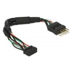 Delock USB 9 pin - USB 9 pin, 0.12m, Czarny (41977) 5522519 4043619419777
