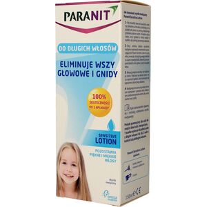 Lactacyd PARANIT Sensitive Lotion eliminujący wszy i gnidy do włosów długich 150ml 5635219 5391520941252