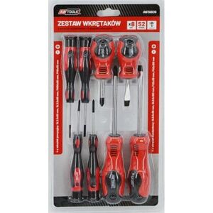 AWTools Zestaw wkrętaków S2 +precyzyjne 8szt. (AW36809) 5772649 5903041034124