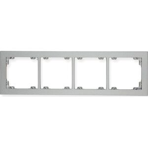 Karlik DECO Ramka poczwórna srebrny metalik 7DR-4 5774838 5903418063337