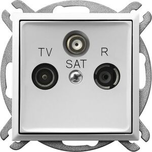 Ospel ARIA Gniazdo RTV-SAT końcowe biały GPA-US/m/00 5775359 5907577482503