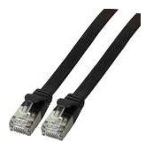 EFB Kabel płaski RJ45 U / FTP, kat. 6A, PVC, 2 m, czarny 5779468 4049759150884