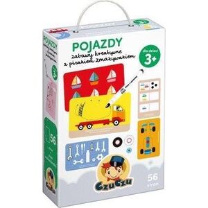Bright Junior Media Zabawy Kreatywne z Pisakiem Zmazywakiem Pojazdy 5884404 9788365773562