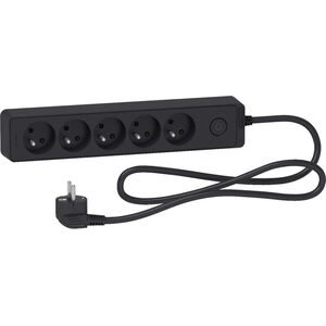 Listwa zasilająca Schneider Electric Odace przeciwprzepięciowa 5 gniazd 3 m czarna (ST9353B) 5963621 3606489493769
