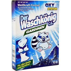 Der Waschkönig Proszek do prania firan i białej bielizny Der Waschkönig C.G. Gardinen 600 g - 10 WL uniwersalny 6011994 4260353550768