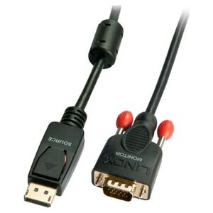 Kabel Lindy DisplayPort - D-Sub (VGA) 0.5m czarny (41940) 6223902 4002888419406