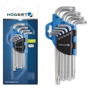 Högert Technik Klucze torx zestaw 9 sztuk HOGERT HT1W814 6382128 5901867115232