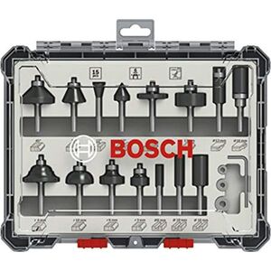 Bosch BOSCH ZESTAW FREZÓW 15szt. UCHWYT 6mm B2607017471 6418876 3165140958028