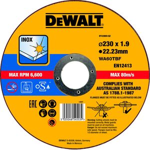 Dewalt tarcza metal 230x1,9mm (DT43909-QZ) 6420764 5035048545539
