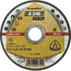 Klingspor tarczado cięcia metalu 115mm x 1,6mm x 22,2mm (340936) 6420784 5907560207502