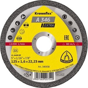 Klingspor tarcza do cięcia metalu 125mm x 1,6mm x 22,2mm (340938) 6420788 5907560207540