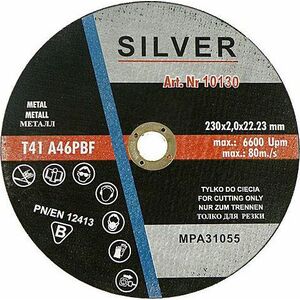 Silver TARCZA DO CIĘCIA METALU 230 x 1,9 x 22,2mm EX10128 6420862 5907589360066