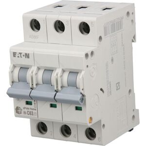 Eaton Wyłącznik nadprądowy 3P C 63A 6kA AC xPole Home HN-C63/3 194897 6458914 9010238063815