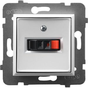 Ospel ARIA Gniazdo głośnikowe pojedyncze biały GG-1U/m/00 6459362 5907577482664