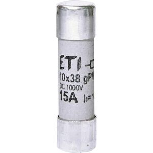 Eti-Polam Wkładka bezpiecznikowa cylindryczna PV 10x38mm 15A gPV 1000V DC CH10 002625112 6460389 3838895626985