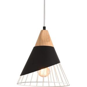 Lampa wisząca Platinet Lampa wisząca IRIS Metal + Drewno 25x25 (PPL02B) 6481858 5907595440233