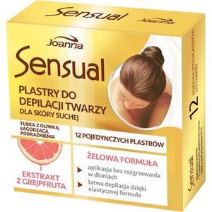Joanna Sensual plastry do depilacji twarzy z ekstraktem z grejpfruta 12szt. 6535370 5901018018641