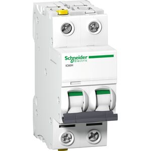 Schneider Electric Wyłącznik nadprądowy 2P B 10A 10kA AC iC60H-B10-2 A9F06210 6545899 3606480437892