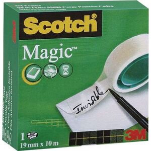 Staples SCOTCH Taśma klejąca MAGIC matowa w pudełku 810, 19mmx10m 6593213 3134375267304