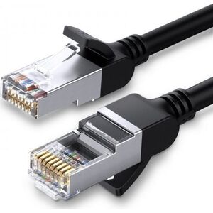 Ugreen Kabel sieciowy UGREEN z metalowymi wtyczkami, Ethernet RJ45, Cat.6, UTP, 1m (czarny) 6593288 6957303851911