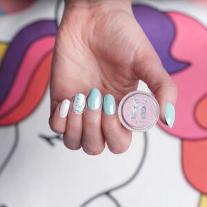 Hi Hybrid Hi Hybrid Glam Pyłek na paznokcie #511 Silver Dust 0.6g 6602285 5902751429084