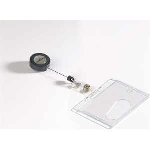 Staples DURABLE Identyfikator do kart identyfikacyjnych z mechanizmem ściągającym 54x85 mm, 10 sztuk 6605031 4005546804125