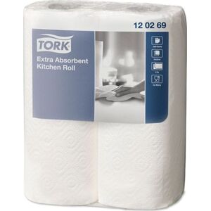 Staples Ręcznik kuchenny PREMIUM, 23 cm x 15,36 m biały, opakowanie 2 sztuki 6609485 7322540006308
